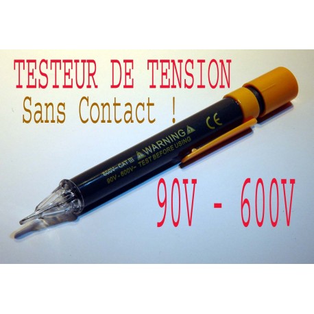 Testeur de Voltage, Tension, 90v - 600v Sans Contact