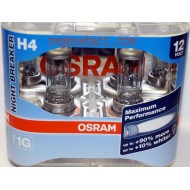 2x Ampoule H4 12V NIGHT BREAKER OSRAM Super Lumineuses