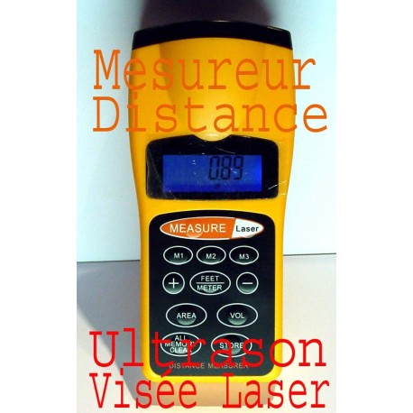 Telemetre Mesure distance Ultrason - visée laser