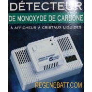Detecteur de monoxyde de carbone affichage ecran LCD 