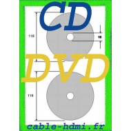 50 Etiquettes autocollantes, Adhésif Pour DVD CD laser