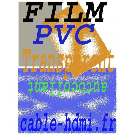 Film adhésif Transparent PVC A4 Autocollant Laser HQ