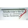 Réchauffeur tube 1x100w 12v inox céramique - biodiesel