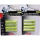 Piles rechargeables UNIROSS AAA 1000mAh Telephone (x4/x8)