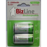 Piles rechargeables BizLine LR14 C 2300mAh NiMH