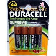 Piles rechargeables DURACELL AA NiMH (2450mAh/2650mAh)