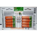 Piles rechargeables Uniross AA PRE-CHARGED 1 an