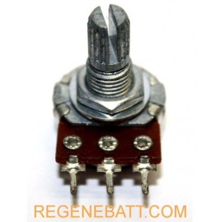 Potentiomètre 15mm Potar 3 pins (simple tonalité 10K, 50K, 85K, 100K, 250K ou stéréo tonalité 5K, 10K, 50K, 100K)