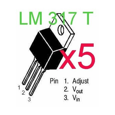 LM317T LM317 Régulateur Variable de Voltage 1,2V - 37V