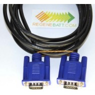 Cable VGA Male vers VGA HD-15 10 Gbps (1.5m/2m)
