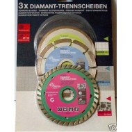 3x Disque Diamant SEGMENTE turbo continu 110mm