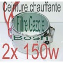 Réchauffeur ceinture chauffante 1x150w 24v filtre a Gazole, biodiesel