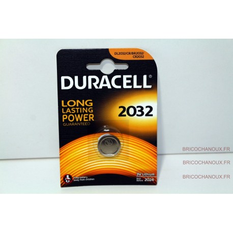 Piles CR2032 3V Duracell